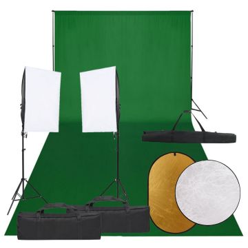 Gossi kit studio foto cu set de lumini, fundal si reflector