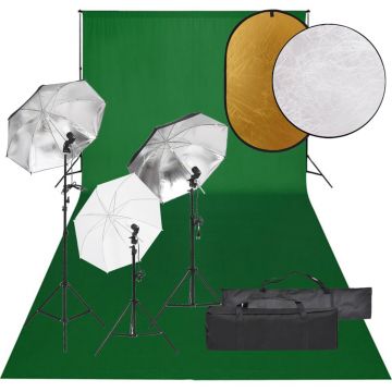 Gossi kit studio foto cu set de lumini, fundal si reflector