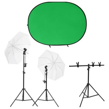 Gossi kit studio foto cu set de lumini si ecran de fundal