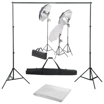 Gossi kit studio foto cu set de lumini si fundal