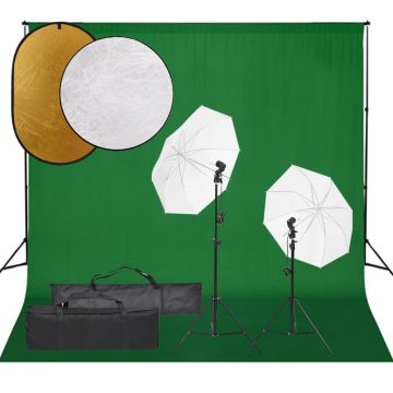 Gossi set studio foto cu lampa, fundal si reflector
