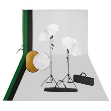 Gossi set studio foto cu lampi, fundal si reflector