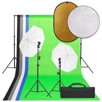 Gossi set studio foto cu lumina, fundal si reflector