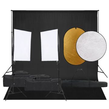 Gossi set studio foto cu lumina, fundal si reflector