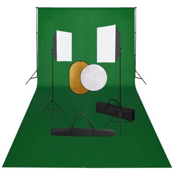 Gossi set studio foto cu lumini softbox, fundal si reflector