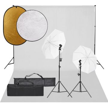 Gossi set studio foto cu set de lumini, fundal si reflector