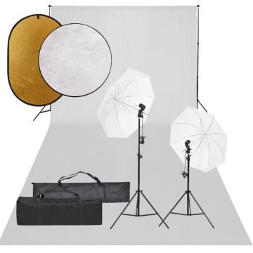 Gossi set studio foto cu set de lumini, fundal si reflector
