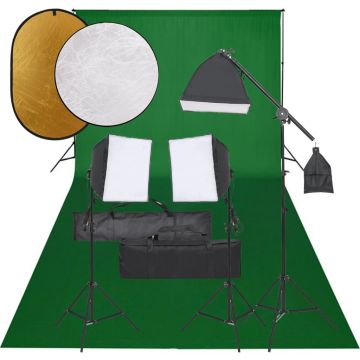 Gossi set studio foto cu set de lumini, fundal si reflector