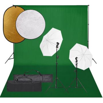 Gossi set studio foto cu set de lumini, fundal si reflector