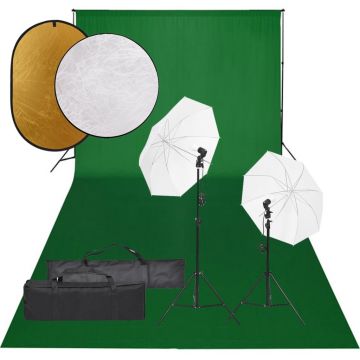 Gossi set studio foto cu set de lumini, fundal si reflector