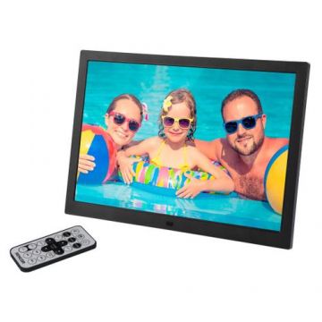 Rama foto digitala Sencor SDF 1571 BK, Ecran TFT LED 15.4inch, USB 2.0, Difuzor, Cititor carduri SD/SDHC/MMC (Negru)