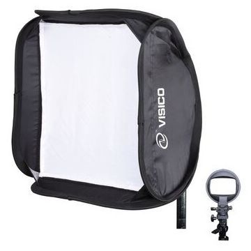 Visico Softbox Visico 40x40cm cu flash holder