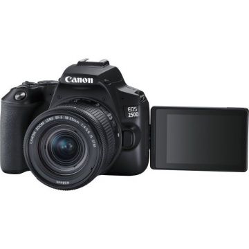 Canon Aparat foto Canon EOS 250D kit (obiectiv EF 18-55mm IS STM), negru