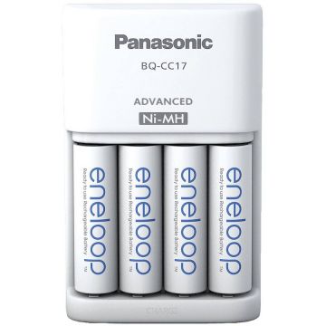 Eneloop Eneloop Incarcator BQ CC55, include 4 x AA (R6) 2000mA K-KJ17MCD40E, NEW ECO Plastic Free (1/8)