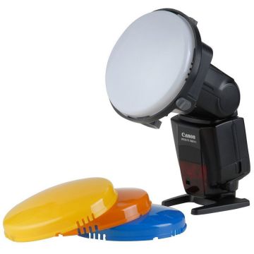 Falcon Eyes Filtre colorate pentru blitz pe patina cu adaptor universal