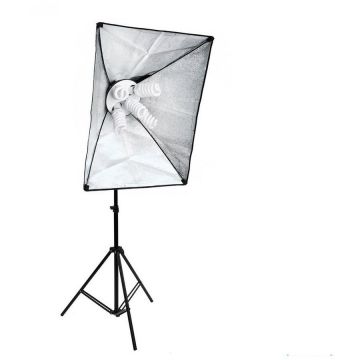 Generic Kit lumina continua lampa cu 5 becuri+ softbox 60X90cm+stativ+ 5becuri