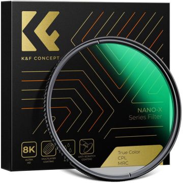 K&F Concept Filtru CPL K&F Concept CPL Filter True Color for Nano-X Series 62mm
