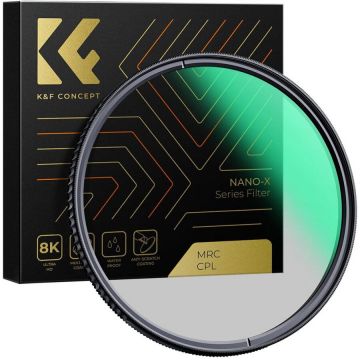 K&F Concept Filtru K&F Concept 37mm Nano-X CPL HD Waterproof Japan Optics KF01.988