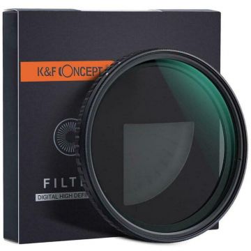 K&F Concept Filtru K&F Concept 62mm Nano-X CPL HD Fader ND2-ND32 Waterproof Japan Optics KF01.1323