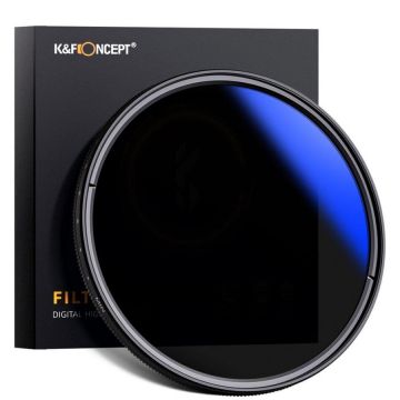 K&F Concept K&F Concept Variable Fader ND, filtru ND variabil ND2-ND400 Blue Multi-Coated.
