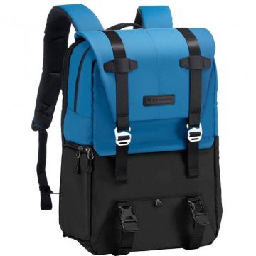 K&F Concept Rucsac foto, K&F Concept Beta V7, 30x20x45cm, cu compartimente pentru aparat foto si laptop 15,6 inch, 20 L, Albastru-Negru