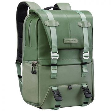K&F Concept Rucsac foto, K&F Concept Beta V9, impermeabil, compartimente multiple, 30x20x45cm, 20L, Verde deschis