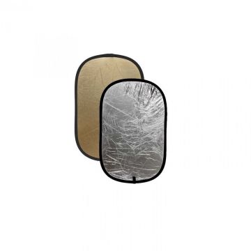 OEM Blenda ovala 2in1 gold-silver 150x200cm