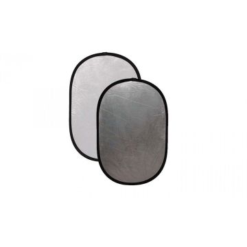 OEM Blenda ovala 2in1 silver-white 120x180cm Granulat