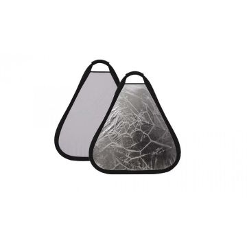 OEM Blenda triunghiulara cu maner white-silver 80cm