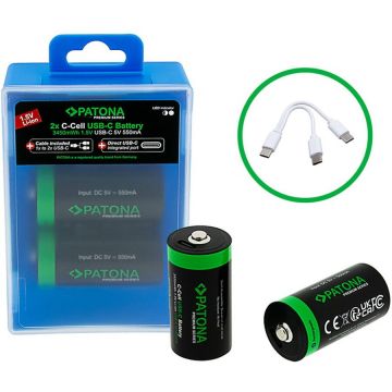 Patona Acumulator Patona Premium LR14 cu incarcare USB-C - 1411