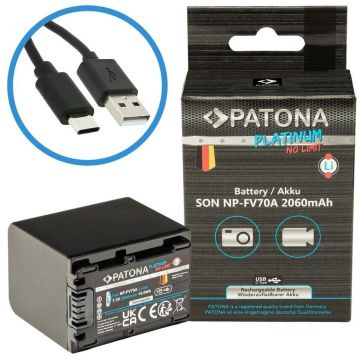 Patona Acumulator replace Patona Platinum NP-FV70 2060mAh pentru Sony FDR-AX40 FDR-AX45-1394