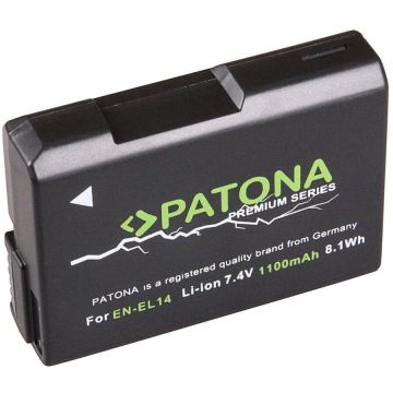 Patona Acumulator replace Patona Premium EN-EL14 EN EL14 ENEL14 1100mAh pentru Nikon CoolPix-1197