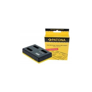Patona Incarcator triplu USB PATONA f. Canon NB-13L PowerShot G5 X G5X G7 X G7 X Mark II G7X G9 X G9X incl. Cablu USB tip C-1710