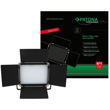 Patona Lampa foto-video PATONA Premium cu 216 LED-uri WW/RGB si temperatura reglabila -4289