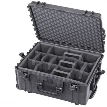 Plastica Panaro Hard case MAX540H245CAMTR cu roti pentru echipamente de studio