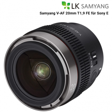 Samyang Samyang V-AF 20mm T1.9 Obiectiv Cinematic AF Montura Sony FE