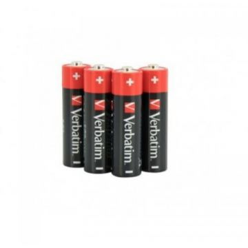 Verbatim Baterii Verbatim, Alkaline, AA, 4 buc, 49501