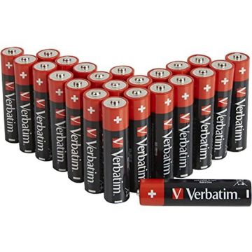 Verbatim Baterii Verbatim, Alkaline, AAA, 24 buc, 49504