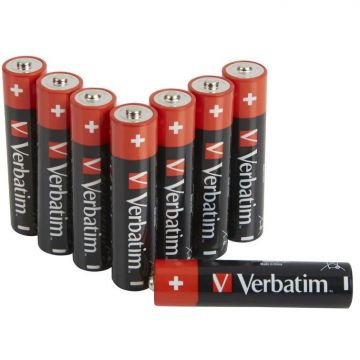 Verbatim Baterii Verbatim, Alkaline, AAA, 8 buc, 49502