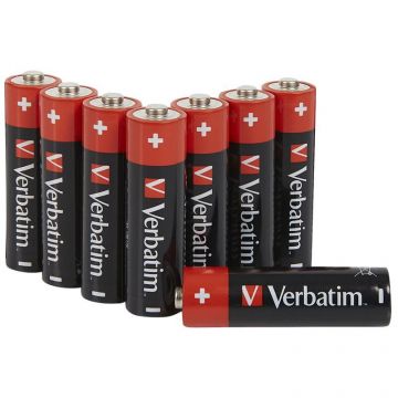 Verbatim Verbatim Baterii, Alkaline, AA, 8 buc, 49503