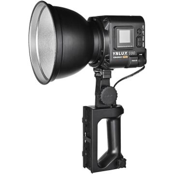 Yongnuo KIT Lampa Video LED Yongnuo LUX100 PRO cu hand grip NP-F si temperatura de culoare 2700K-65​00K