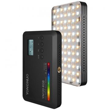 Yongnuo Lampa LED 8W RGB Portabila cu Acumulator 3000mA Yongnuo YN120RGB