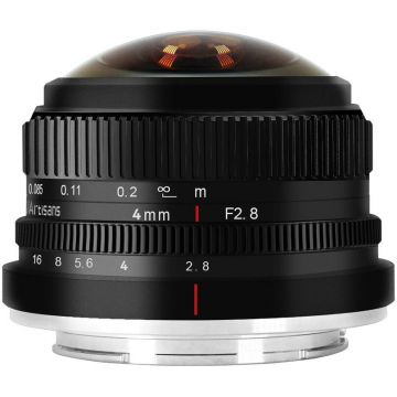 7Artisans Obiectiv Manual 7Artisans 4mm f/2.8 Fisheye pentru Sony E-Mount