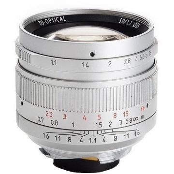 7Artisans Obiectiv Manual 7Artisans 50mm F1.1 FF Silver pentru Leica M-mount