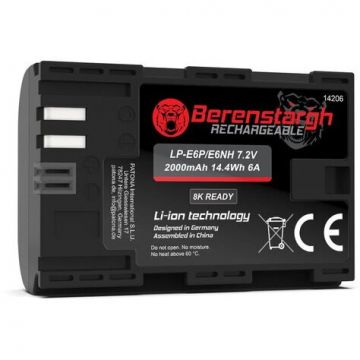 Berenstargh ​Baterie Reincarcabila Berenstargh LP-E6P pentru Canon R5 Mark II R6 Mark II R7 R6 R5
