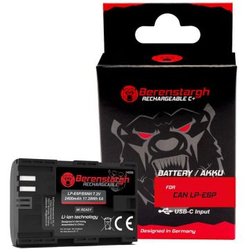 Berenstargh ​Baterie Reincarcabila Berenstargh LP-E6P pentru Canon R5 Mark II R6 Mark II R7 R6 R5