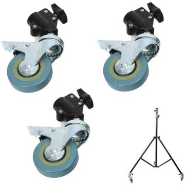 NiceFoto Set de 3 roti NICEFOTO B-22 pentru stative