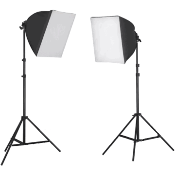 OEM Kit lumina continua foto-video 2x stativ 250cm+2x softbox cu fasung 40x40cm+2x bec 85W