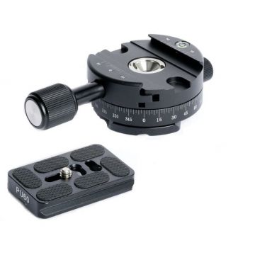 OEM Kit Patina quick-release panoramica 360 grade +placuta PU-60 tip Arca-Swiss cu filet 1/4