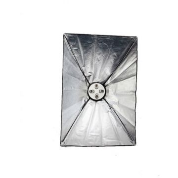 OEM Kit suport stativ pentru 4 becuri cu fasung E27 + softbox 50X70cm